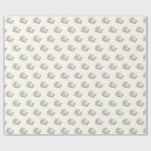 Baby Cat Funny Wrapping Paper Geschenkpapier (Flach)