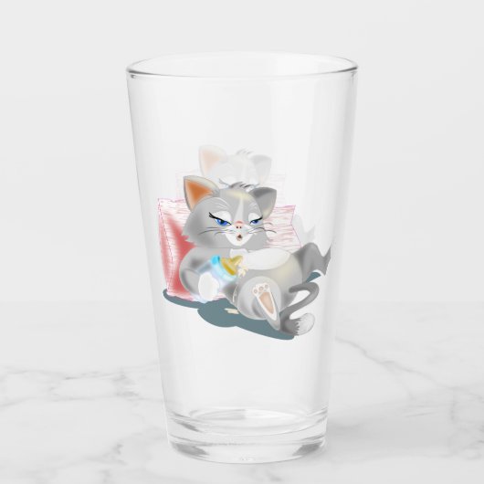 Baby Cat Glass Funny Glas (Vorderseite)