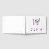 Baby Cat Kariert erste Geburtstagspersonalize Gästebuch (Voll)