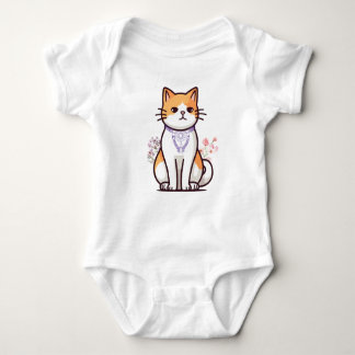 Baby  Cat Lover T-shirt Baby Strampler