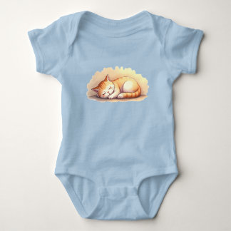 Baby Cat Sleeping Strampler