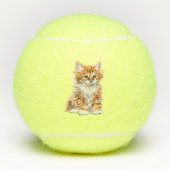 Baby Cat Tennis Balls Geschenk Tennisbälle (Vorderseite)
