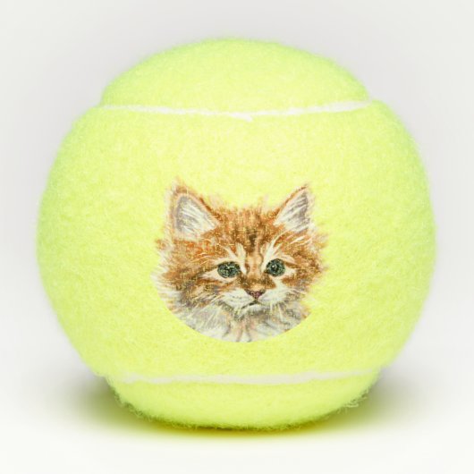 Baby Cat Tennis Balls Geschenk Tennisbälle (Vorderseite)