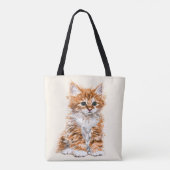 Baby Cat Tote Bag - Farbe auswählen Tasche (Rückseite)