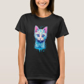 Baby cat with blue eyes T-Shirt (Vorderseite)