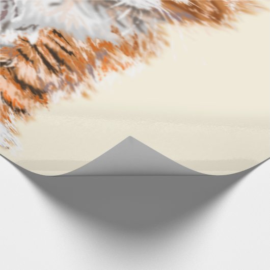 Baby cat Wrapping Paper - Ihre Farben - Text Geschenkpapier (Ecke)