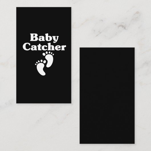 Baby Catcher Midfrau Niedlich Doula Birne Visitenkarte (Vorne/Hinten)
