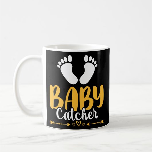 Baby Catcher OB Nurse Uterus OB Gyn  Kaffeetasse (Links)