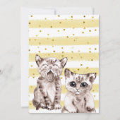 Baby Cats Perfect Party Child's Birthday Einladung (Rückseite)