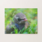 Baby Cedar Waxwing Fledgling Bird Nature Puzzle (Horizontal)