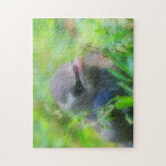 Baby Cedar Waxwing Fledgling Bird Nature Puzzle (Vertikal)