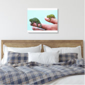 Baby Chamäleons Perspektive Leinwanddruck (Insitu (Schlafzimmer))