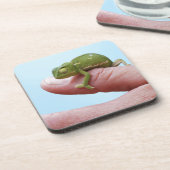 Baby Chameleon-Perspektive Getränkeuntersetzer (Linke Seite)