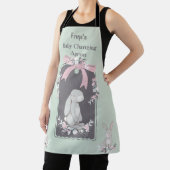 Baby Changing Schürze in Grün mit Bunnies (InSitu)