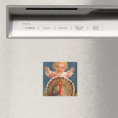 Baby Chasing Tom Turkey Vintag Magnet (In Situ (Geschirrspüler))