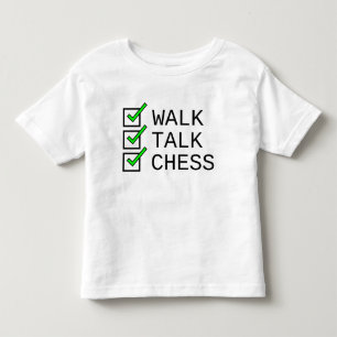Baby Checkliste: laufen, reden, Schach Kleinkind T-shirt