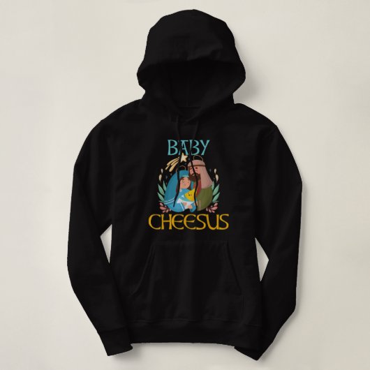 Baby Cheesus Christlich Weihnachtskrippe Christia Hoodie (Design vorne)