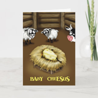 Baby Cheesus Feiertagskarte