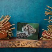 Baby Cheetah Fotoplaat met standaard Fotoplatte (Seite)