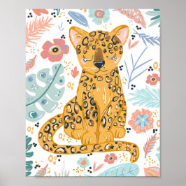 Baby Cheetah Kinderzimmer Poster