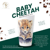 Baby Cheetah Reader Latte Tasse