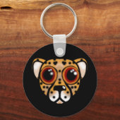 Baby Cheetah Stare Schlüsselanhänger (Vorderseite)