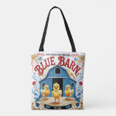 Baby Chick Blue Barn füttre Sack Tasche (Rückseite)