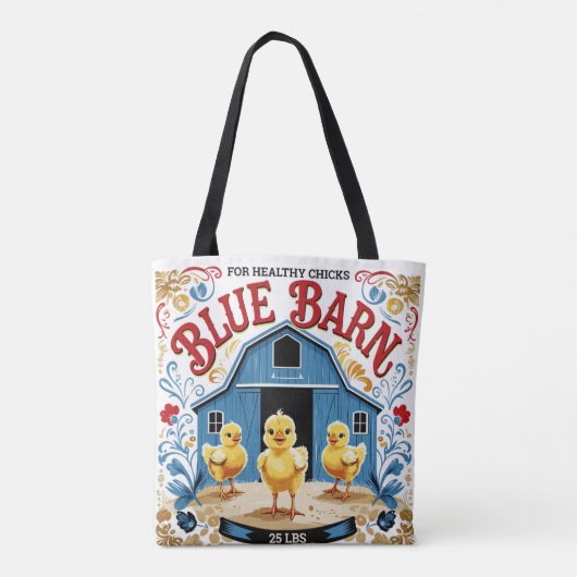 Baby Chick Blue Barn füttre Sack Tasche (Rückseite)