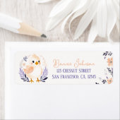Baby Chick Boho Peach Lavender Floral Design - (Insitu)