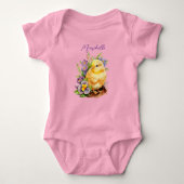 Baby Chick Girl Baby Strampler (Vorderseite)