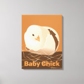 Baby Chick Hatching Orange Kitchen Leinwanddruck (Vorderseite)