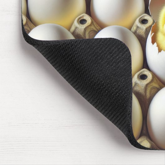 Baby Chick in Eierkarton Mousepad (Ecke)