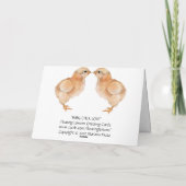 Baby Chick Liebe Card Karte (Rückseite)