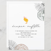 Baby Chick Pink Bow Kinderdusche Windelwanne Raffl (Vorne/Hinten)