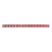 Baby Chick Red Hat Red Glitter Satinband (Vorderseite)