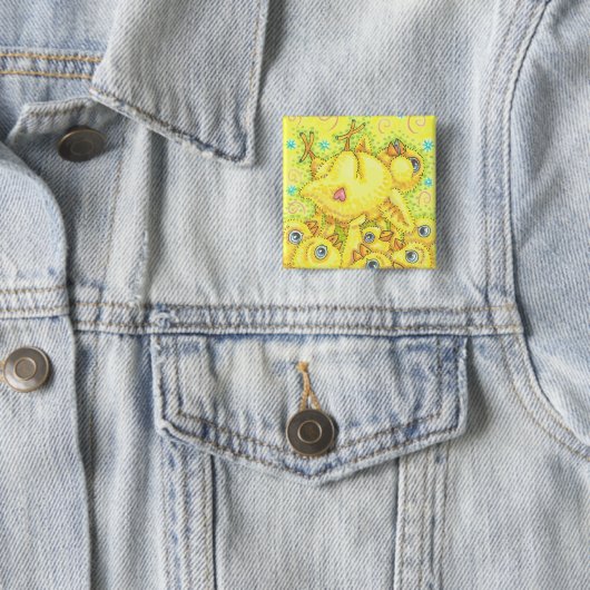 BABY CHICK ROCK & ROLL SPRING MOSH PIT BUTTON Squ (Beispiel)