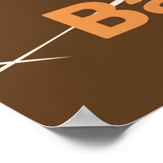 Baby Chick Sandy-Orange Kitchen Poster Print (Ecke)