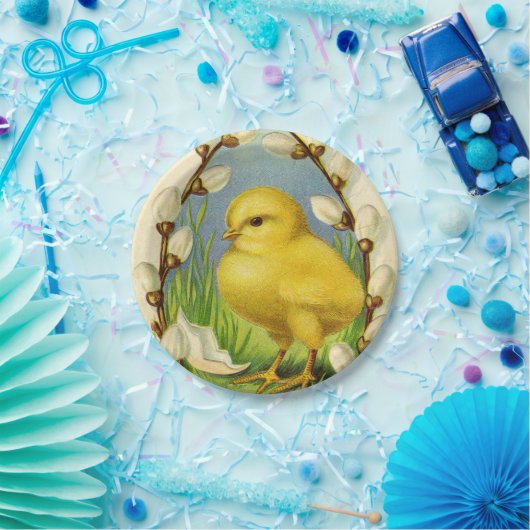 Baby Chick Springtime Paper-Teller Pappteller (Party)