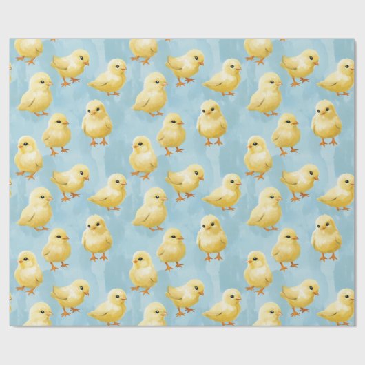 Baby Chick Wrapping Paper Geschenkpapier (Flach)