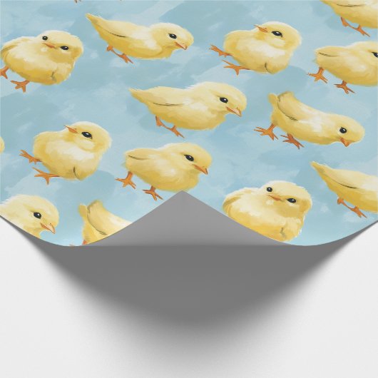 Baby Chick Wrapping Paper Geschenkpapier (Ecke)