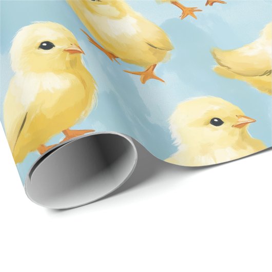 Baby Chick Wrapping Paper Geschenkpapier (Rolleneckpunkt)