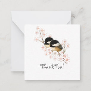 Baby Chickadees Danke, dass Sie Karten bekommen