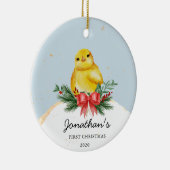 Baby Chicken Baby's First Christmas Ornament (Rechts)