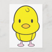 Baby Chicken Cartoon Postkarte (Vorderseite)