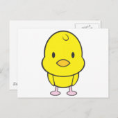 Baby Chicken Cartoon Postkarte (Vorne/Hinten)
