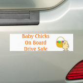 Baby Chicks an Bord Osterhühnchen Autoaufkleber (Auf Auto)