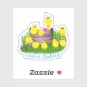 Baby Chicks Easter Aufkleber (Blatt)