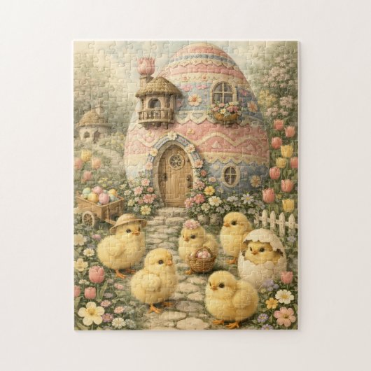 Baby Chicks Easter Puzzle (Vertikal)