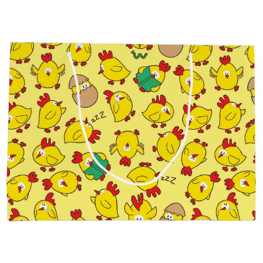 Baby Chicks Geschenktasche Große Geschenktüte (Rückseite)