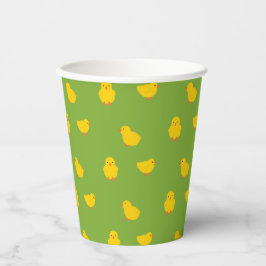 Baby Chicks in der Grasfarm Pappbecher